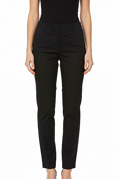 COMMA Dámské černé Oblekové Rovné Kalhoty Business Casual Vel. 36