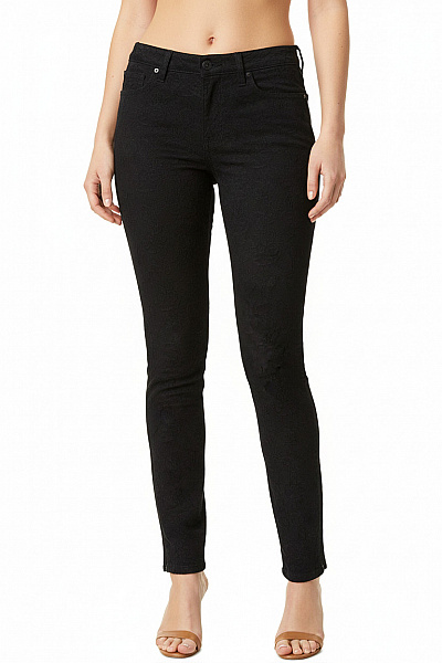 Dámské černé Skinny Kalhoty Zip Kotníky Ležérní Vel. 29