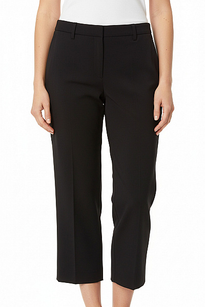 BRAX Dámské Polyesterové černé Oblekové Volné Rovné Elegantní Kalhoty Velikost EU 42