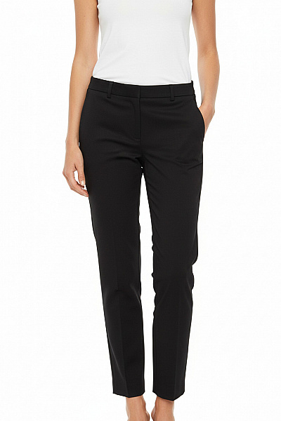 Reiss Dámské černé Oblekové Kalhoty Rovné Elegantní Business Velikost 36