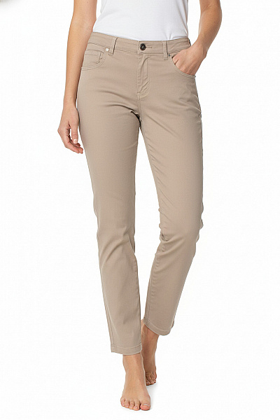 Gap Dámské Bavlněné Chino Kalhoty Béžové Rovné Volnočasové Pohodlné Vel. 2