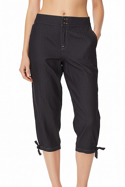 Pepe Jeans Dámské Bavlněné Riflové Tříčtvrteční Volné Kalhoty S Mašlí Vel. EU 28