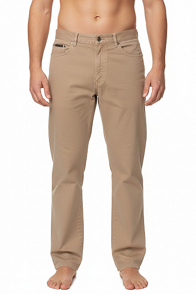 GANT Bavlněné Volnočasové Rovné Kalhoty Béžové S Kapsami Vel. 34