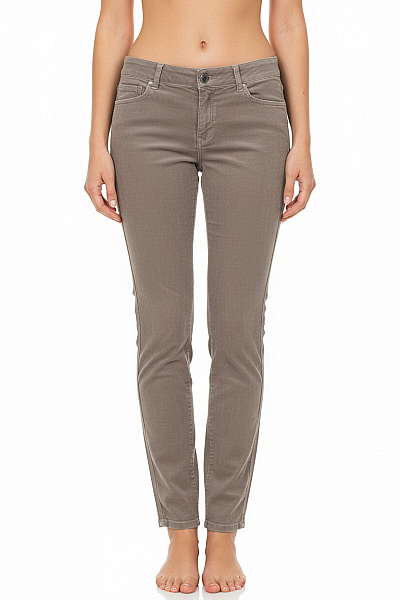 CLOSED Dámské Manšestrové Kalhoty Rovné Ležérní Béžové S Kapsami Vel. 26