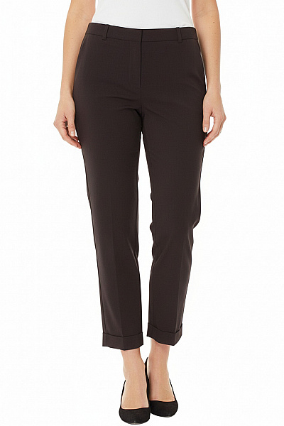 COS Dámské Polyesterové Oblekové Kalhoty Rovné Elegantní Business Tříčtvrteční Černé Vel. 36