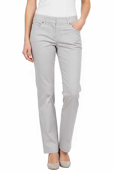 Peuterey Dámské Bavlněné Plátěné Rovné Kalhoty Béžové Ležérní Vel. EU 42