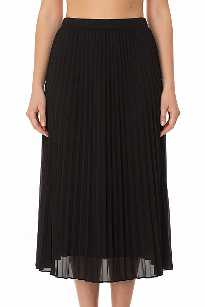 Gap Dámská Polyesterová Dlouhá Plisovaná černá Splývavá Sukně S Gumou V Pase Vel. EU 4