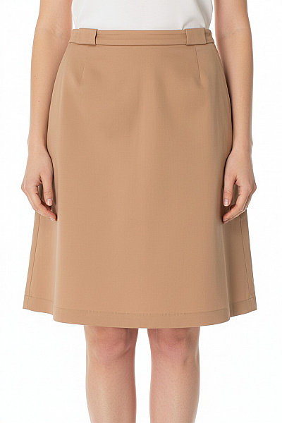 S.OLIVER Dámská Bavlněná Pouzdrová Sukně Ke Kolenům Béžová Elegantní Vel. 40