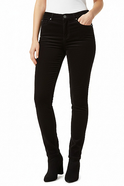 MANGO Dámské černé Manšestrové Kalhoty Skinny S Kapsami Ležérní Velikost M