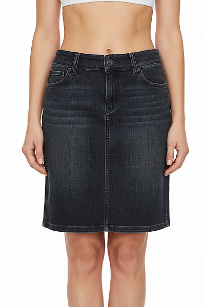 Marc O´Polo Dámská Bavlněná Tmavě Modrá Džínová Pouzdrová Sukně Ke Kolenům S Kapsami Velikost 31