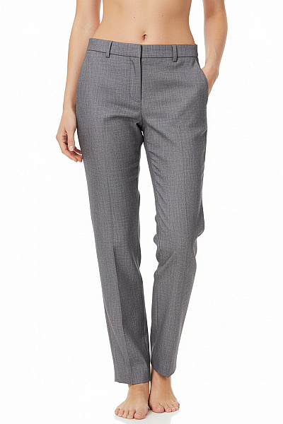 ZARA Dámské Elegantní Kalhoty Rovné Business šedé Velikost S