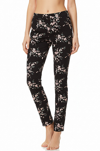 ZARA Dámské Kalhoty Květované černé Volnočasové Elegantní Vel. Xs