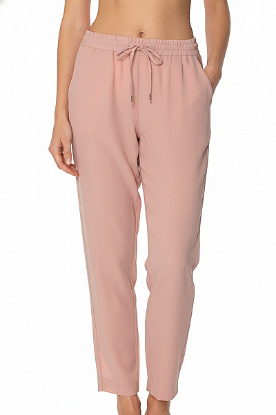 ZARA Dámské Růžové Volnočasové Kalhoty S Kapsami A Gumou V Pase Vel. M