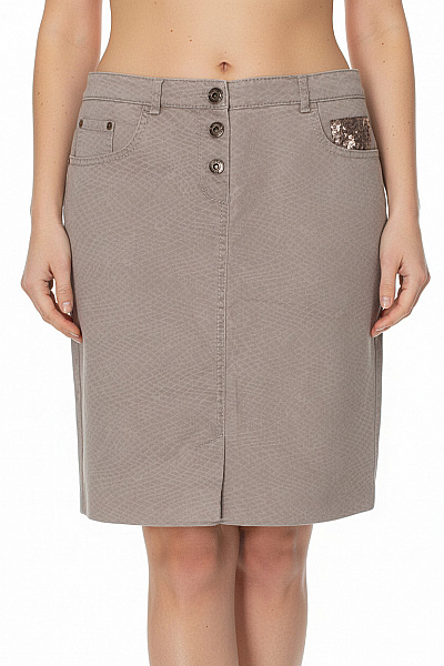 MARC AUREL Dámská Vzorovaná Pouzdrová Sukně Ke Kolenům S Kapsami Velikost 36