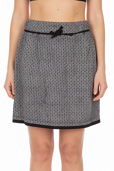 TOM TAILOR Dámská černobílá Vzorovaná Balónová Sukně S Páskem A Mašlí Vel. L