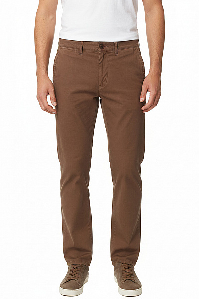 TOMMY HILFIGER Pánské Bavlněné Hnědé Volnočasové Rovné Chinos Kalhoty Vel. M