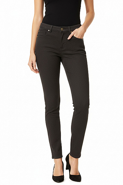 TOMMY HILFIGER Dámské Tmavě Hnědé úzké Strečové Kalhoty S Kapsami Velikost 6