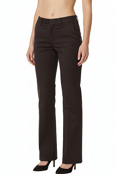 SAND COPENHAGEN Dámské Bavlněné Hnědé široké Rovné Volné Dlouhé Ležérní Oblekové Kalhoty Velikost 34