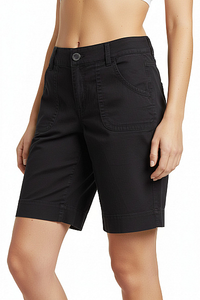 Calvin Klein Dámské Bavlněné černé Kraťasy Volnočasové Ležérní S Kapsami Velikost EU 4