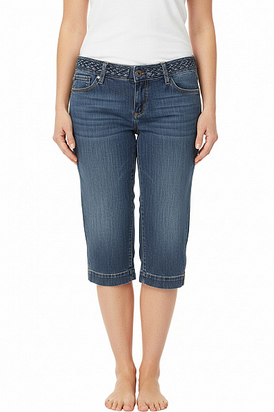 GANT Dámské Džínové Kraťasy Pod Kolena Volnočasové Modré Velikost 30