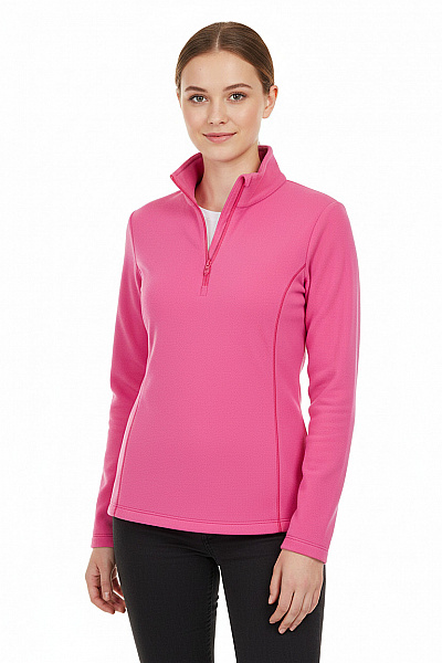 CMP Dámská Růžová Sportovní Mikina Se Stojáčkem A Zipem U Krku Velikost EU XS