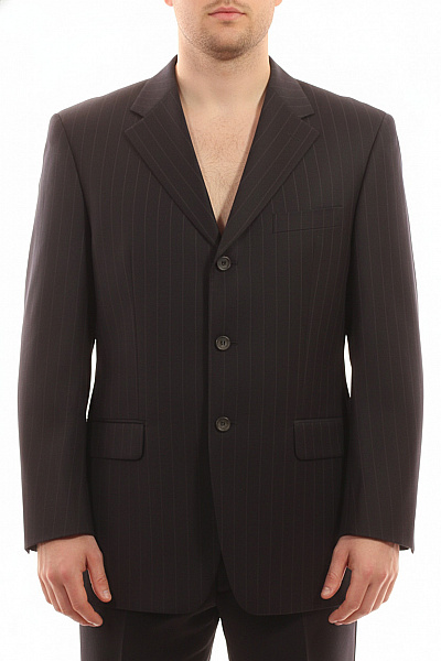 Peek & Cloppenburg Pánské Vlněné Sako Elegantní Pruhované Business Moderní Velikost 50