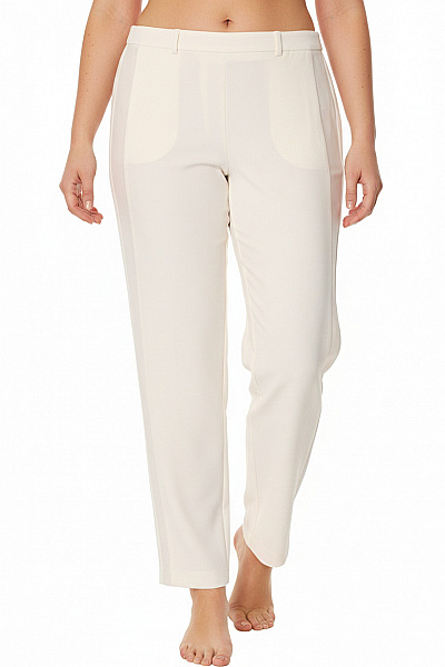 COMMA Elegantní Bílé Kalhoty S Rozparkem Vel. 44