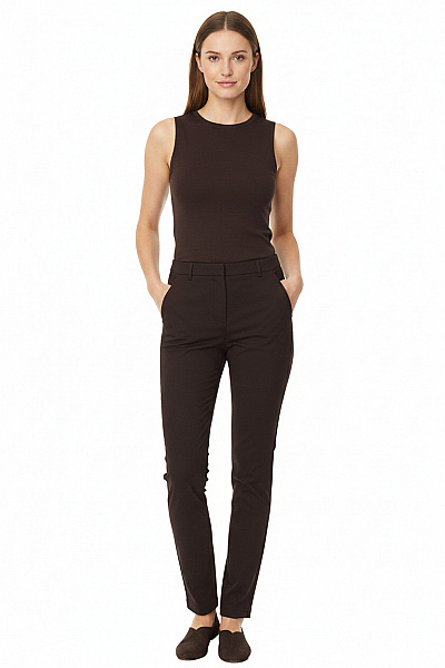 Dámské černé Elegantní Business Kalhoty S Kapsami Polyesterové Vel. 36