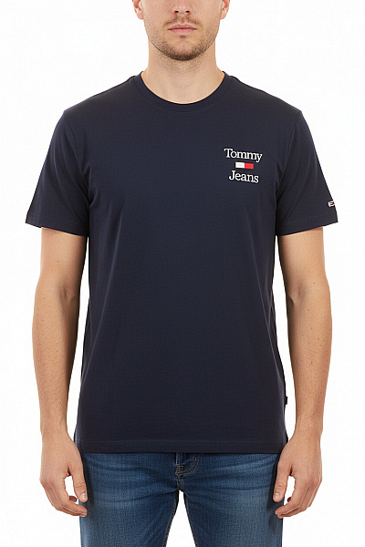 TOMMY HILFIGER Pánské Tričko S Krátkým Rukávem A Potiskem Modré Velikost XL