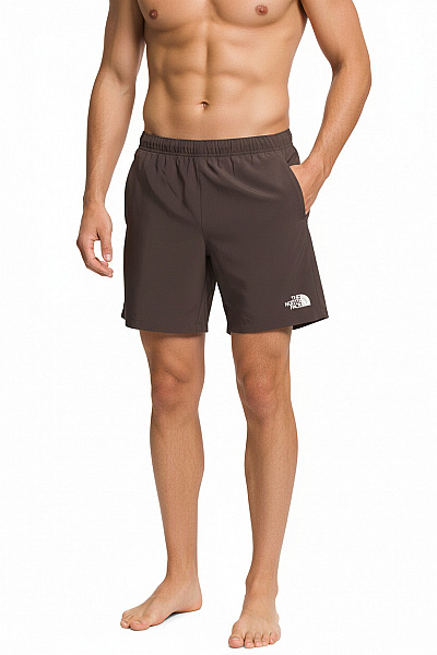 THE NORTH FACE Pánské Polyesterové Sportovní Kraťasy Hnědé Volné S Kapsami Velikost M