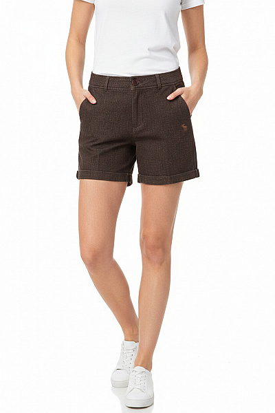 Abercrombie&Fitch Kraťasy Volnočasové Bavlněné S Kapsami Hnědé Vel. 27