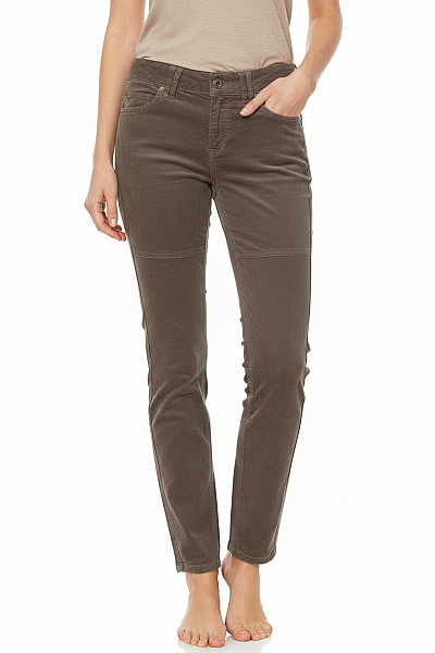 Marc O´Polo Dámské Manšestrové Kalhoty Volnočasové Hnědé S Kapsami Dlouhé Rovné Velikost S