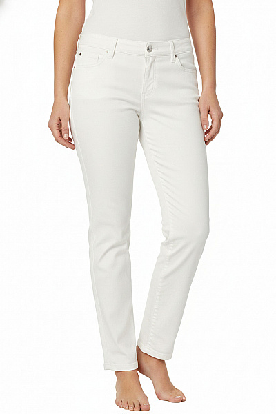 CAMBIO Dámské Bavlněné Kalhoty Volnočasové Rovné Béžové Vel. 38