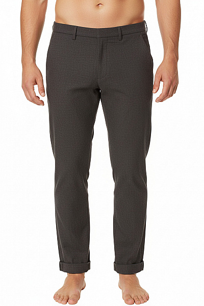 CAMBIO Elegantní Oblekové Kalhoty Tmavě šedé Látkové S Ohrnutými Nohavicemi Vel. M