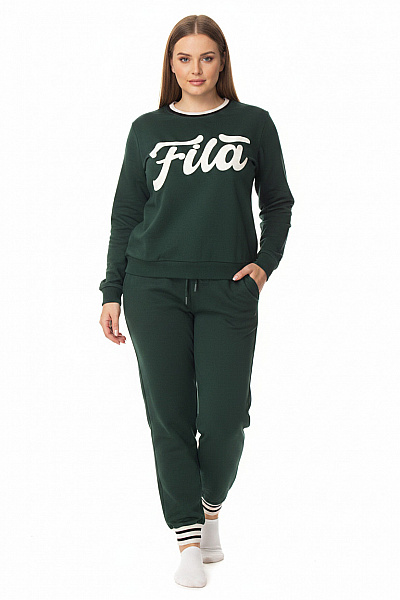 FILA Dámské Teplákové Soupravy Zelené Bavlněné Velikost M