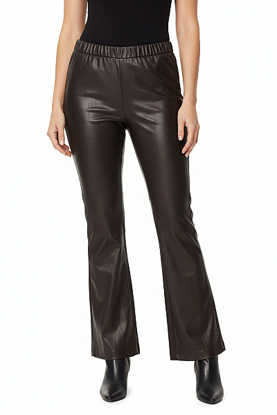 BRAX Koženkové Zvonové Kalhoty Volnočasové Velikost M