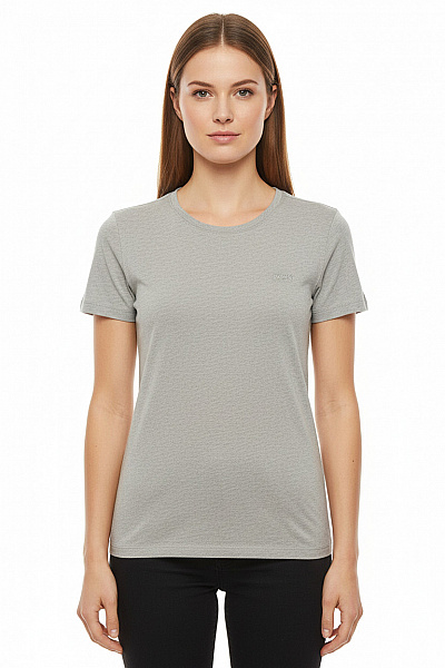 Hugo Boss Dámské Tričko S Krátkým Rukávem Jednobarevné Basic Bavlna Vel. M