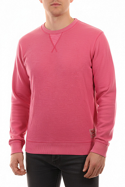 Scotch & Soda Růžová Bavlněná Mikina Bez Kapuce Crewneck S Dlouhým Rukávem Vel. L