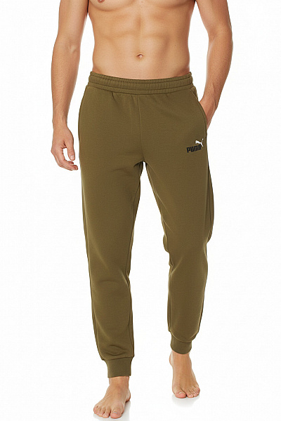 Puma Pánské Khaki Tepláky Sportovní Volnočasové Jogger S Kapsami Vel. L