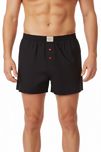 Phil-co-berlin Pánské Bavlněné Boxerky černé Vel. EU L