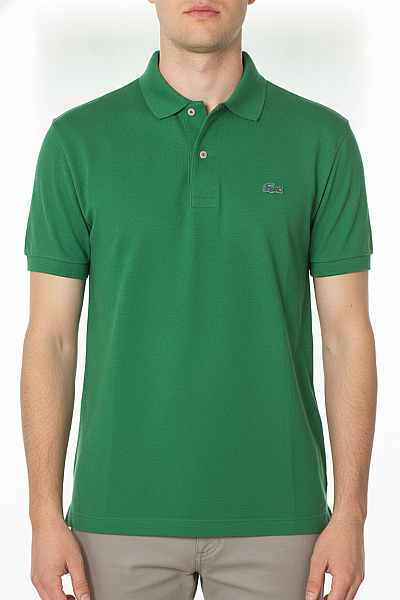 LACOSTE Zelené Pánské Tričko S Krátkým Rukávem A Límečkem Vel. US L