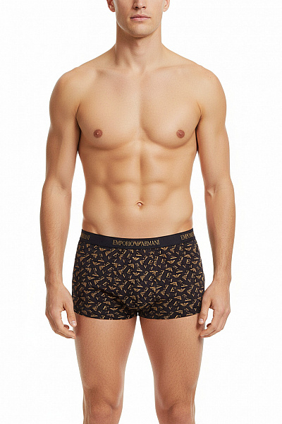 ARMANI Pánské Bavlněné Boxerky S Potiskem Vel. EU L