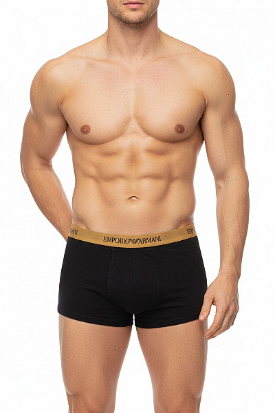 ARMANI Pánské Bavlněné Boxerky černé Vel. EU L