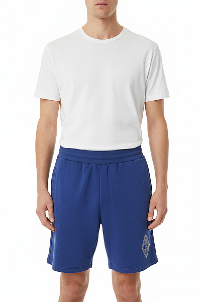 Pánské Modré Teplákové Kraťasy S Kapsami Vel. M