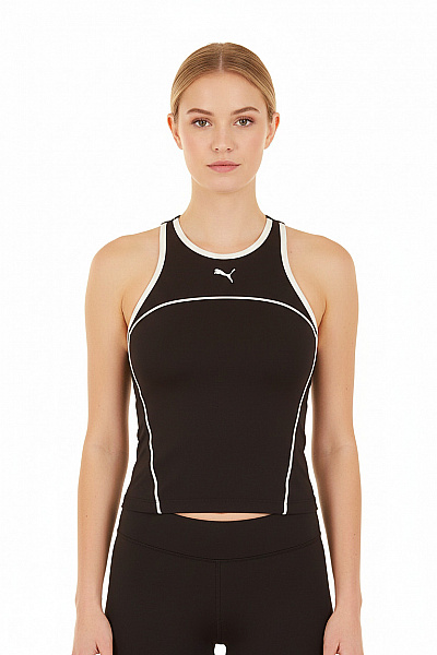 Puma Dámské Tílko Bez Rukávů Fitness Jednobarevné Crop Top Sportovní Velikost XS