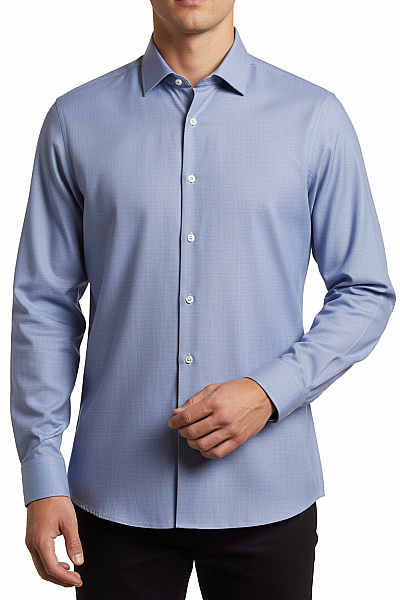ETON Pánská Elegantní Košile S Dlouhým Rukávem Modrá Velikost XXL