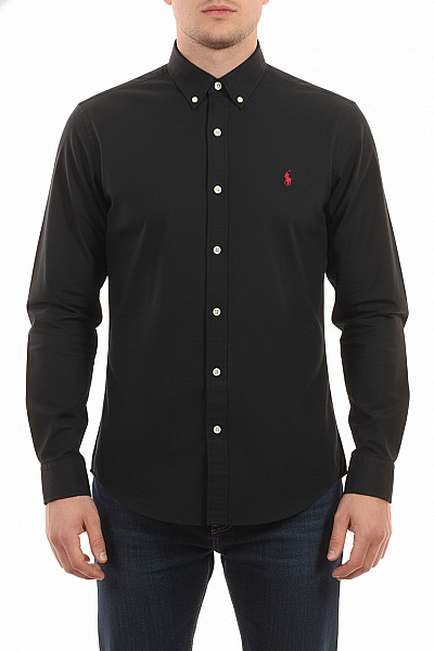 Ralph Lauren Pánské černé Bavlněné Košile S Dlouhým Rukávem Elegantní Business Velikost XL