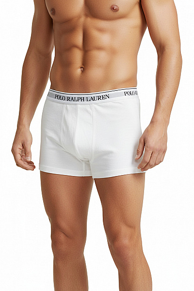 Ralph Lauren Pánské Bavlněné Boxerky Bílé Vel. M