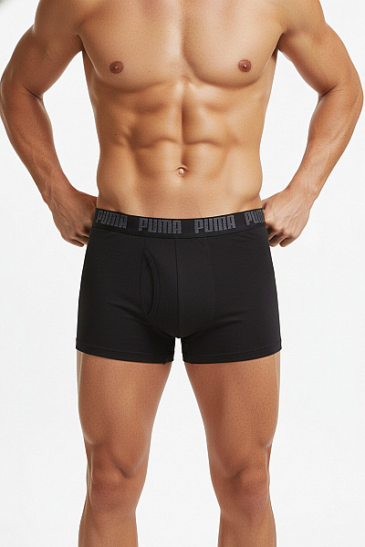Puma Pánské Bavlněné Boxerky černé