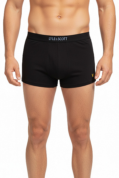Lyle & Scott Pánské Boxerky černé Velikost M